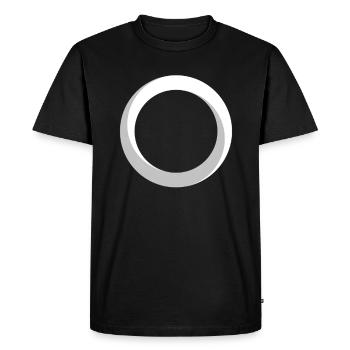 Optical illusion - Men's Premium Organic T-Shirt - black - Front - Nico (187cm)