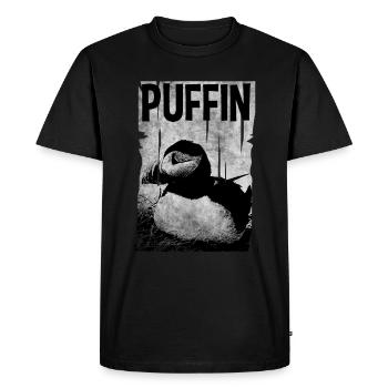 Puffin Puffin Puffin - Men's Premium Organic T-Shirt - black - Front - Nico (187cm)