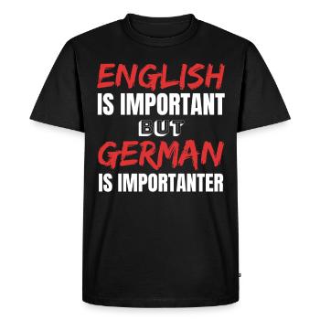 German Teacher Teacher Teacher Cool Gift Ideas - Men's Premium Organic T-Shirt - black - Front - Nico (187cm)