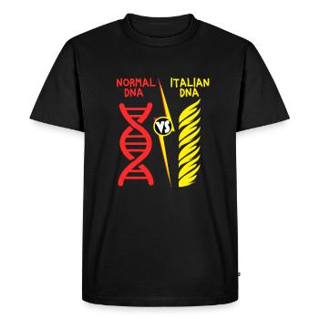 Pâtes Spaghetti FSM Italie Pâtes Pesto Koch - T-shirt Premium bio Homme - noir - Devant - Nico (187cm)