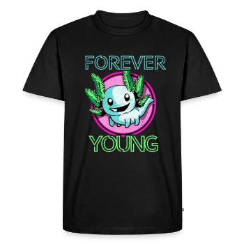 Axolotl - T-shirt Premium bio Homme - noir - Devant - Nico (187cm)