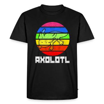 Axolotl - T-shirt Premium bio Homme - noir - Devant - Nico (187cm)