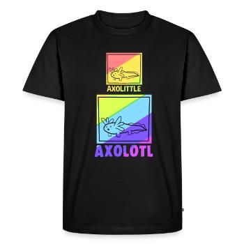 Axolotl Reptile Salamandre Aquarium Kawaii Lurch - T-shirt Premium bio Homme - noir - Devant - Nico (187cm)