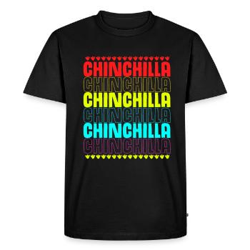 Chinchilla - T-shirt Premium bio Homme - noir - Devant - Nico (187cm)