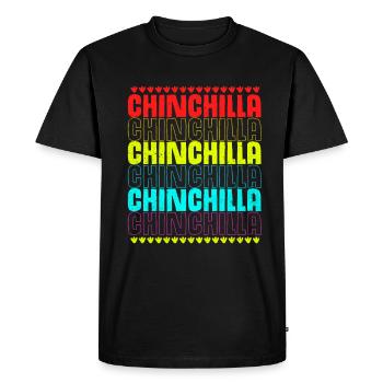 Chinchilla - T-shirt Premium bio Homme - noir - Devant - Nico (187cm)