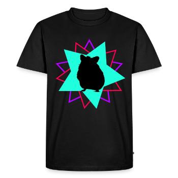 Chinchilla Cadeau Amérique du Sud Rongeur Pet - T-shirt Premium bio Homme - noir - Devant - Nico (187cm)