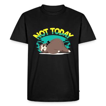 Sloth Laziness Fatigue Sleeping Chilling - Men's Premium Organic T-Shirt - black - Front - Nico (187cm)