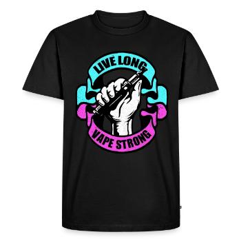 Vape - Men's Premium Organic T-Shirt - black - Front - Nico (187cm)