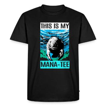 Vaches de mer - T-shirt Premium bio Homme - noir - Devant - Nico (187cm)