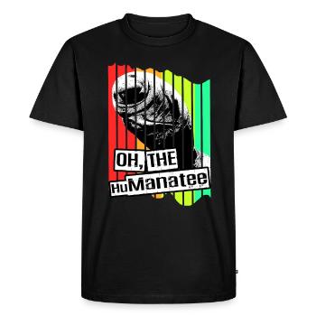 Laque de dugong sanglier Sirenia Manatee - T-shirt Premium bio Homme - noir - Devant - Nico (187cm)