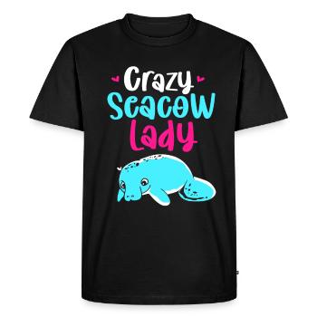 Laque de dugong sanglier Sirenia Manatee - T-shirt Premium bio Homme - noir - Devant - Nico (187cm)