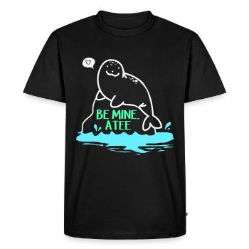 Laque de dugong sanglier Sirenia Manatee - T-shirt Premium bio Homme - noir - Devant - Nico (187cm)