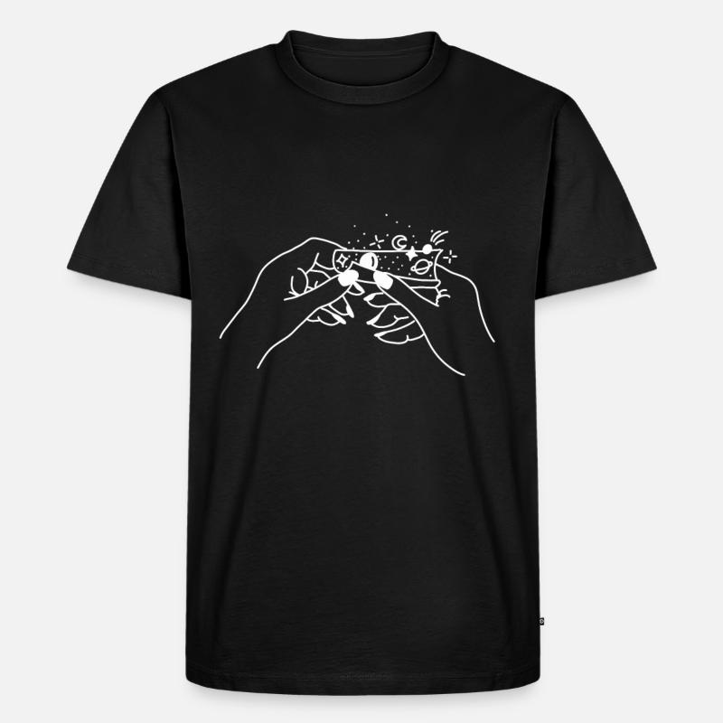 Joint Marihuana Blunt - Männer Premium Bio T-Shirt - Schwarz