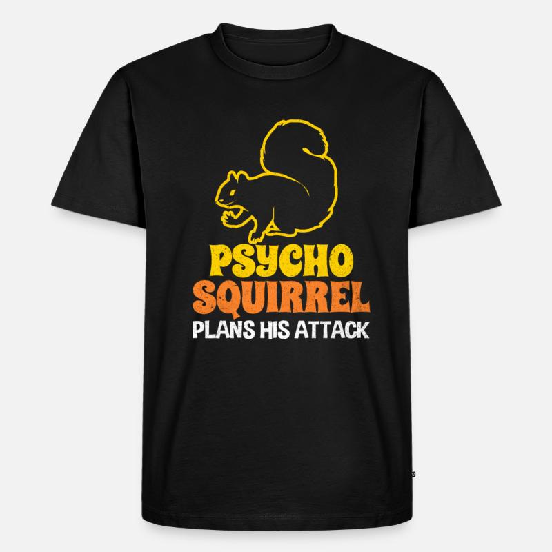 Eichhörnchen - Männer Premium Bio T-Shirt - Schwarz