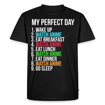 Anime Tag Convention Baka Cosplay Manga Cadeau - T-shirt Premium bio Homme - noir - Devant - Nico (187cm)
