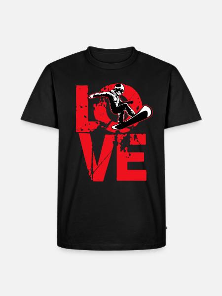 Snowboarding Snowboarder Snowboard Snowboard Holiday - Men's Premium Organic T-Shirt - black