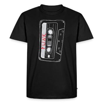 Chemise Mixte Punk Années 80 Chemise Musicale Punk - T-shirt Premium bio Homme - noir - Devant - Nico (187cm)