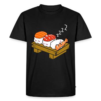 Sushi Go Rice Japan Tokyo Miso Nigiri Maki Udon - Men's Premium Organic T-Shirt - black - Front - Nico (187cm)