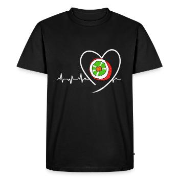 Sushi - T-shirt Premium bio Homme - noir - Devant - Nico (187cm)