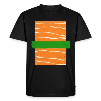 Sushi Go Riz Japon Tokyo Miso Nigiri Maki Udon - T-shirt Premium bio Homme - noir - Devant - Nico (187cm)