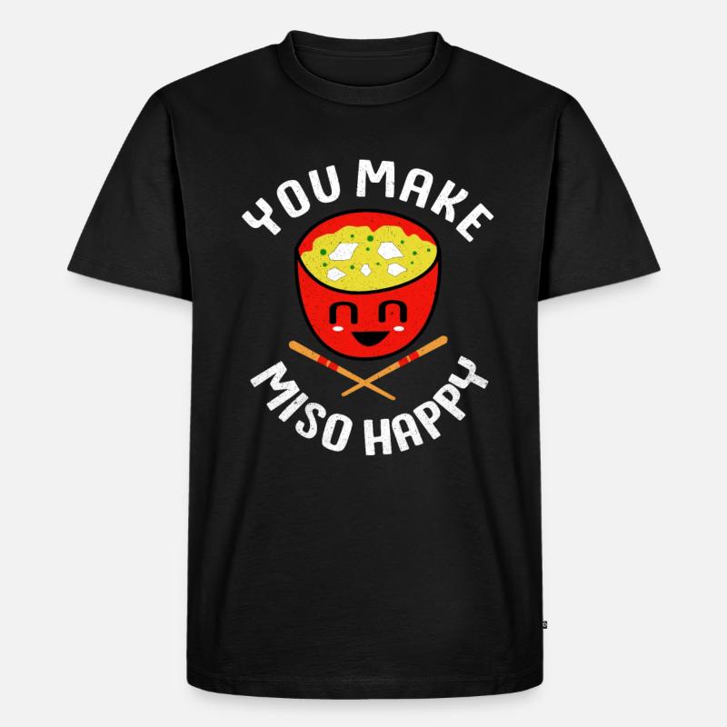 Sushi - Männer Premium Bio T-Shirt - Schwarz