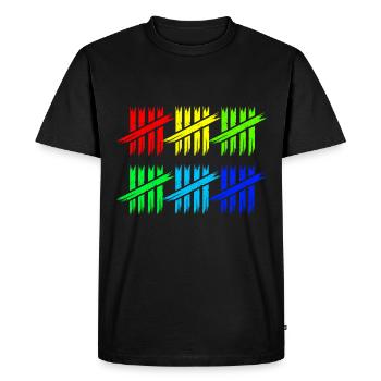 30 ans - T-shirt Premium bio Homme - noir - Devant - Nico (187cm)