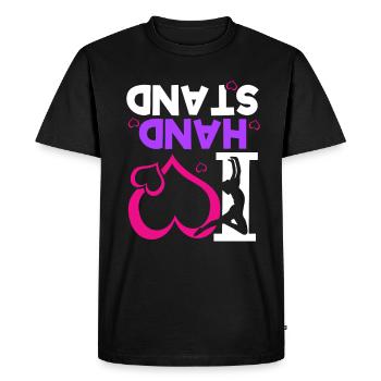 Gymnastique Main Stand Gymnastique Gymnastique Cadeau - T-shirt Premium bio Homme - noir - Devant - Nico (187cm)