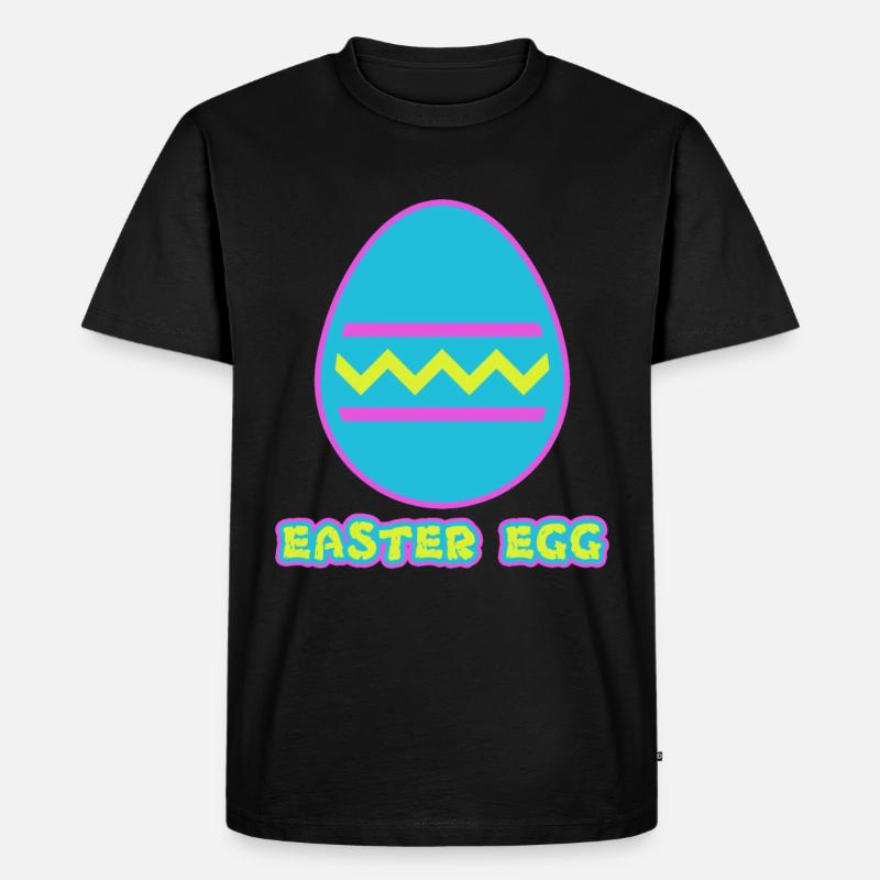 Easter Egg - Oster Ei - Männer Premium Bio T-Shirt - Schwarz