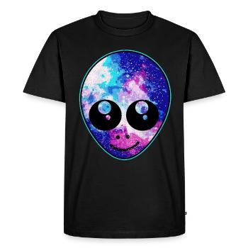 Aliens - Men's Premium Organic T-Shirt - black - Front - Nico (187cm)