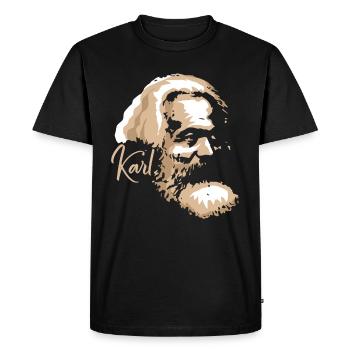 Communism Lenin Marx Class Struggle Social - Men's Premium Organic T-Shirt - black - Front - Nico (187cm)