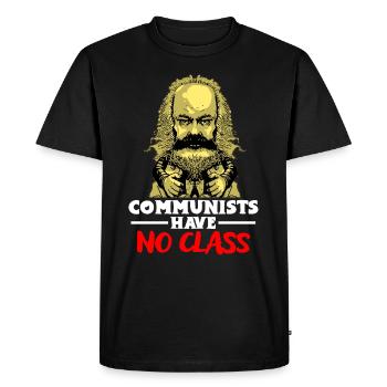 Communism Lenin Marx Class Struggle Social - Men's Premium Organic T-Shirt - black - Front - Nico (187cm)