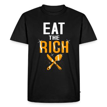 Communism Lenin Marx Class Struggle Social - Men's Premium Organic T-Shirt - black - Front - Nico (187cm)