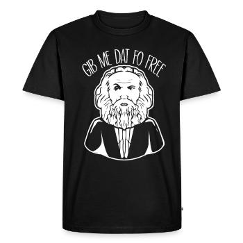 Communism Lenin Marx Class Struggle Social - Men's Premium Organic T-Shirt - black - Front - Nico (187cm)