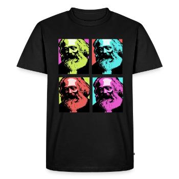 Communism Lenin Marx Class Struggle Social - Men's Premium Organic T-Shirt - black - Front - Nico (187cm)