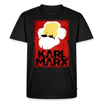 Communism Lenin Marx Class Struggle Social - Men's Premium Organic T-Shirt - black - Front - Nico (187cm)