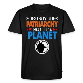 Jour de la Terre - T-shirt Premium bio Homme - noir - Devant - Nico (187cm)
