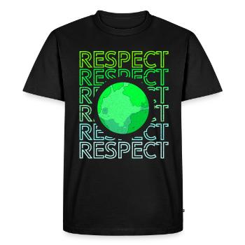 Jour de la Terre - T-shirt Premium bio Homme - noir - Devant - Nico (187cm)