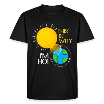 Climate Change Earth Day Environmental Protection Eco Organic Earth - Men's Premium Organic T-Shirt - black - Front - Nico (187cm)