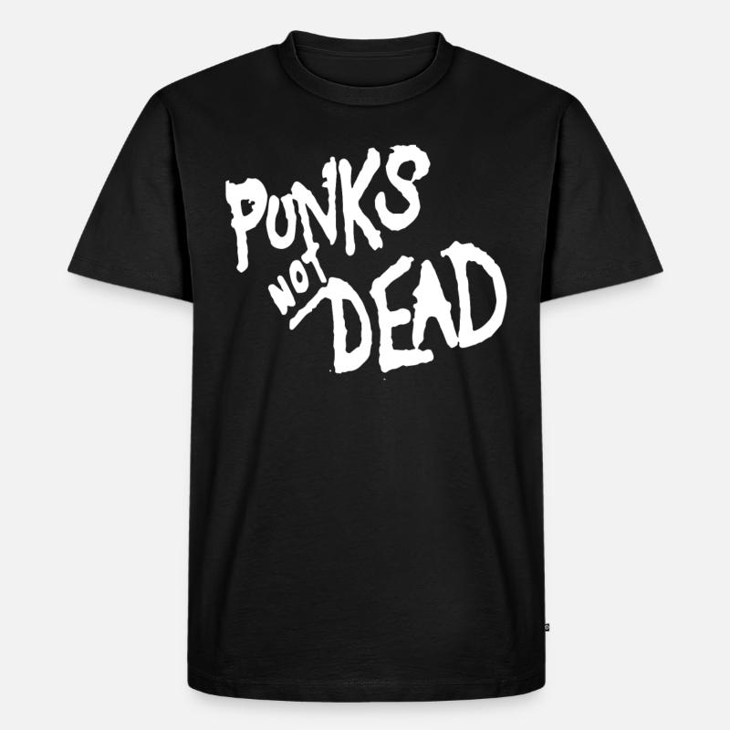 punk is not dead - Männer Premium Bio T-Shirt - Schwarz