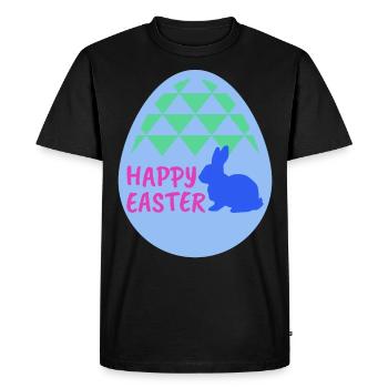 Joyeuses Pâques - Joyeuses Pâques - T-shirt Premium bio Homme - noir - Devant - Nico (187cm)
