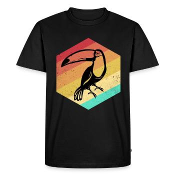 Tukan - T-shirt Premium bio Homme - noir - Devant - Nico (187cm)