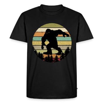 Bigfoot - T-shirt Premium bio Homme - noir - Devant - Nico (187cm)