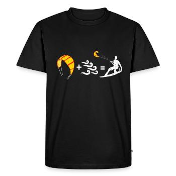 Kiteboard - T-shirt Premium bio Homme - noir - Devant - Nico (187cm)