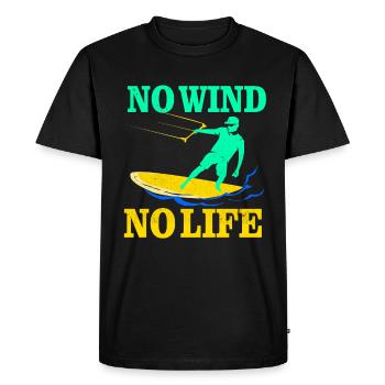 Kiteboard - T-shirt Premium bio Homme - noir - Devant - Nico (187cm)