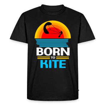 Kiteboard Kite kite-kite-cadeau kite-surf - T-shirt Premium bio Homme - noir - Devant - Nico (187cm)