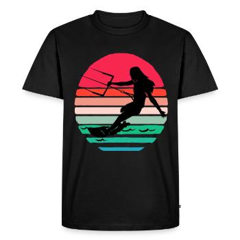 Kiteboard Kite kite-kite-cadeau kite-surf - T-shirt Premium bio Homme - noir - Devant - Nico (187cm)
