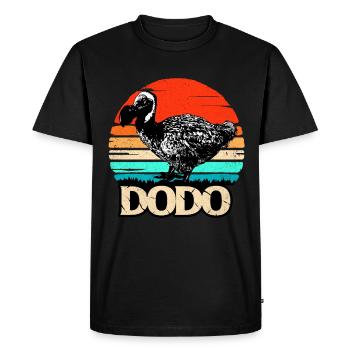 Dodo - T-shirt Premium bio Homme - noir - Devant - Nico (187cm)