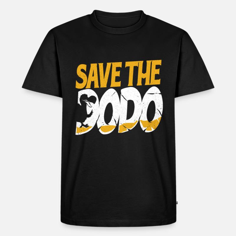 Dodo - Männer Premium Bio T-Shirt - Schwarz