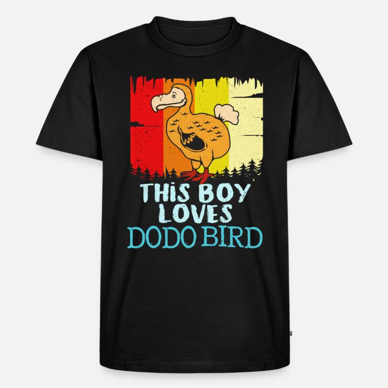 Dodo - Männer Premium Bio T-Shirt - Schwarz