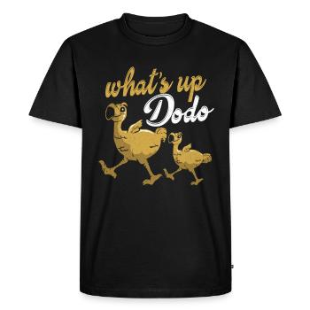 Dodo - T-shirt Premium bio Homme - noir - Devant - Nico (187cm)